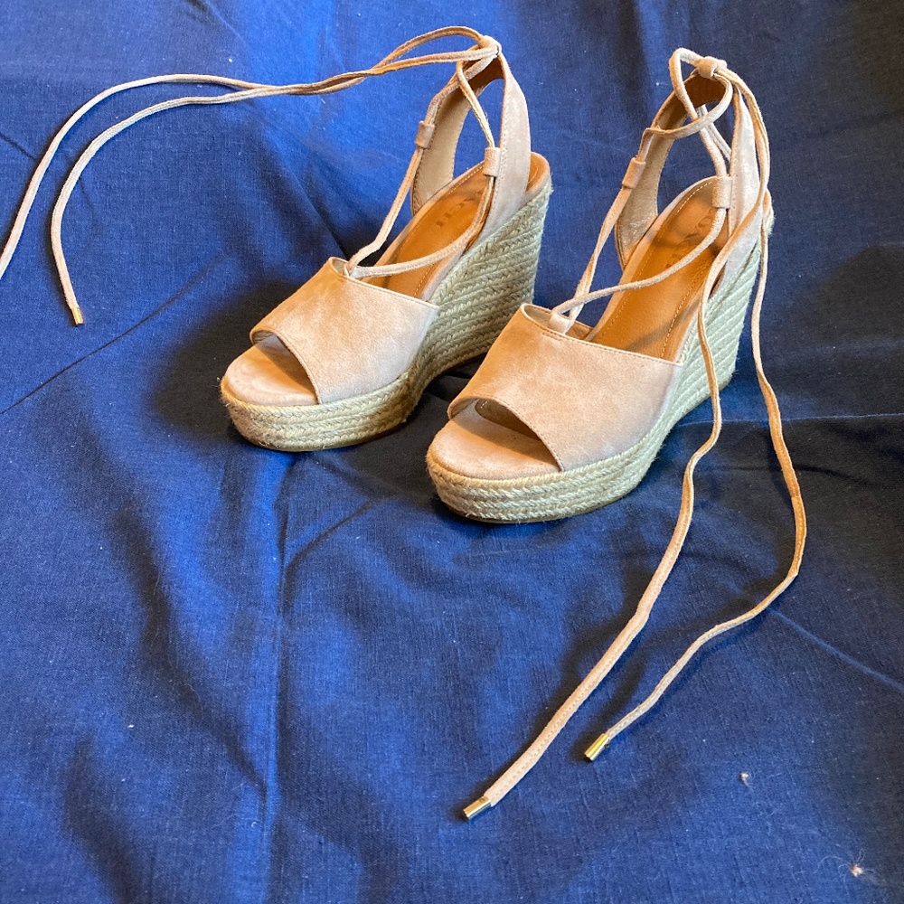 Women's summer strappy platform sandals by Coach, size 8